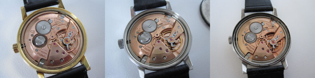 Calibers 601, 611 and 613 used in Omega Seamaster 600.